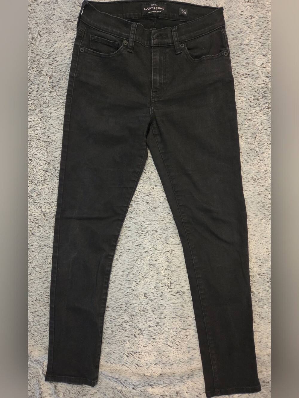 Lucky Brand Black Skinny Jeans — Slim Fit Women's Denim Sz 26